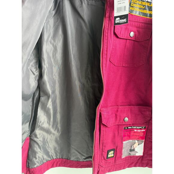 Berne Women Concealed Carry Workwear Lightweight Side Vents Jacket - Picture 10 of 16